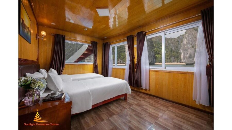 2-Day Lan Ha Bay & Cat Ba Cruise w/ Kayaking, Biking & More - Sunset, squid fishing, and a night on the bay