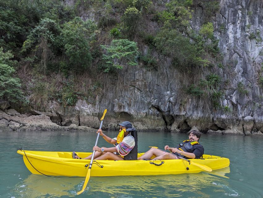 2-Day Lan Ha Bay & Cat Ba Cruise w/ Kayaking, Biking & More - Kayaking around Cua Van