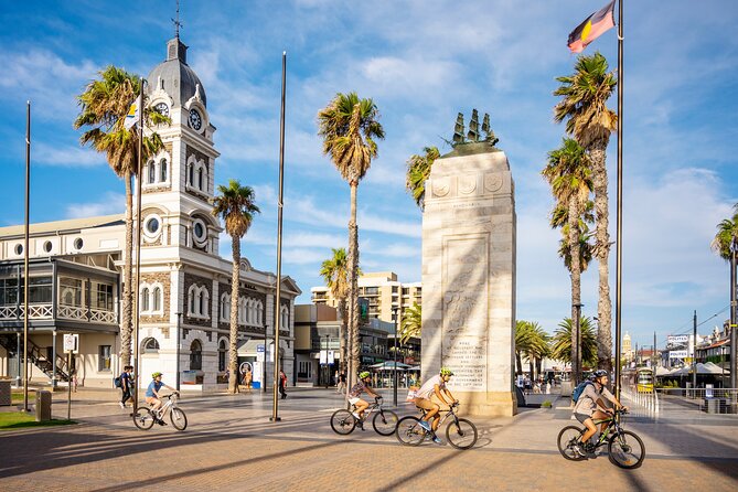 Adelaide City to Sea Bike Tour - Taking the Glenelg tram back to Adelaide