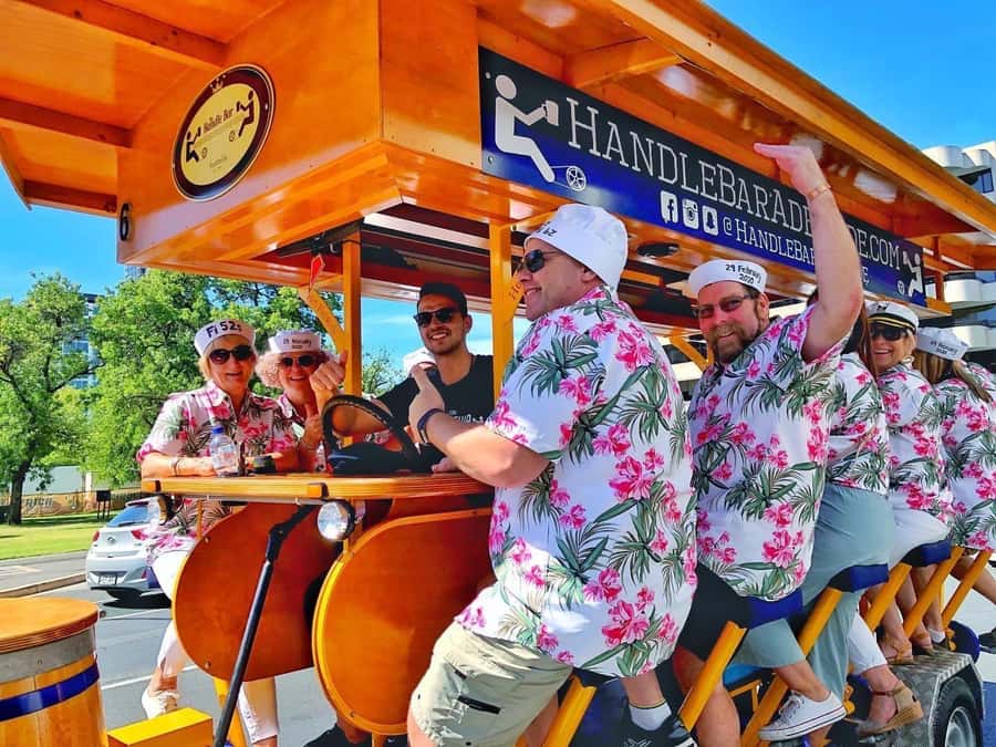 Adelaide: HandleBar Bike Tour with Pub Stops & Dinner Option - Victoria Square sets the first pause