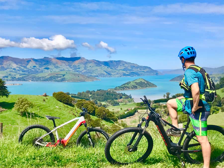 Akaroa: Guided Electric Mountain Bike Tour-Lava Loop - Local stories, photos, and a small-group pace
