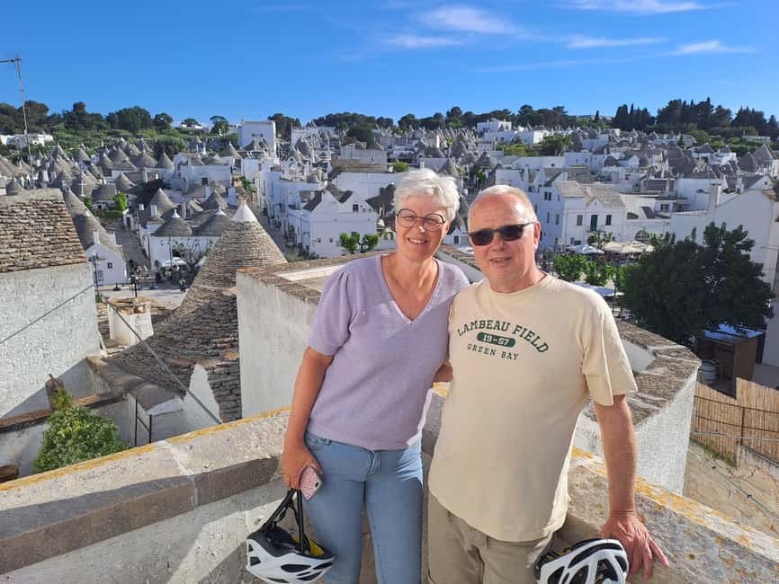 Alberobello: Guided e-bike tour + mill & donkey farm - E-bike costs and the real value