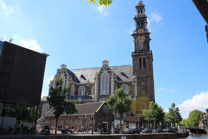 Amsterdam 3 hrs Bike Tour – live guide En/Fr/De/Nl/Sp - The Anne Frank House, seen from outside