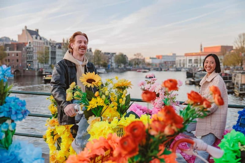 Amsterdam: City Centre, Guided Bike Tour on Flower Bikes - Anne Frank House and Westerkerk