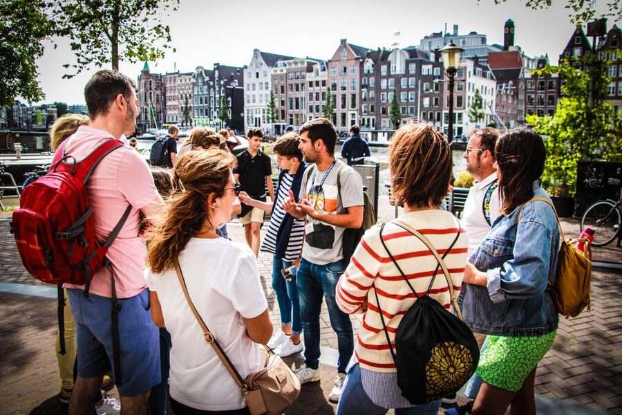 Amsterdam full day tour: Walking, Biking & Cruising - Start at Beursplein with Amsterdam’s old center