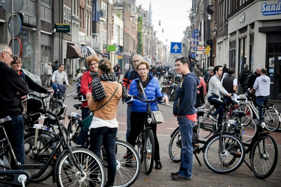 Amsterdam: Guided City Bike Tour in French - Jewish Quarter, Entrepotdok, and Plantage