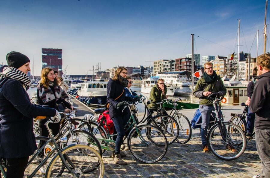 Antwerp: Guided Bike Tour - Starting near Central Station and the Jewish quarter