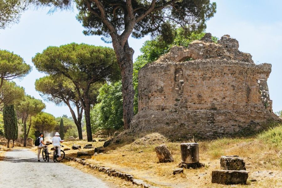 Appia Antica & Aqueducts e-Bike Tour - Official Provider - Caffarella Valley on the return ride