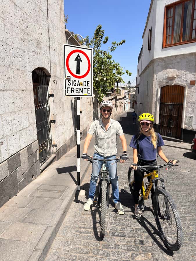 AREQUIPA BIKING CITY TOUR - Puente Chilina is made for wide views