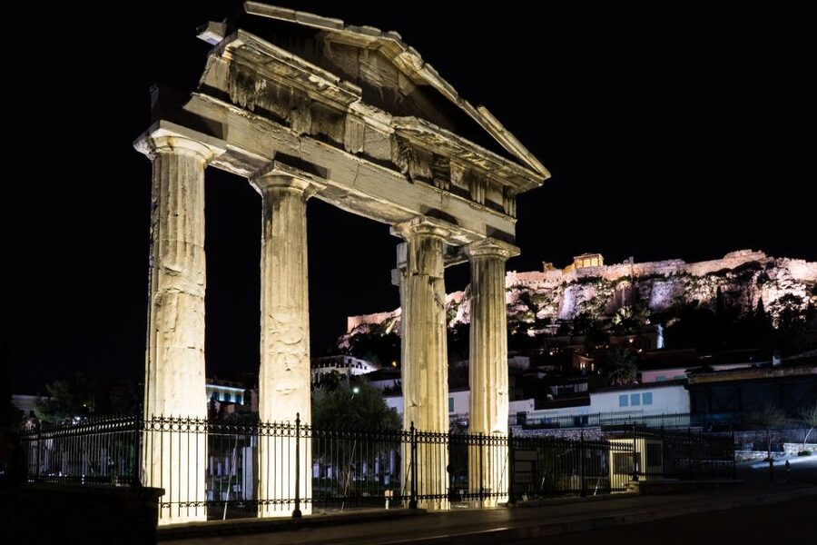 Athens: 2-Hour Highlights Tour by E-Bike After Sunset - Irodou Attikou and the Evzones