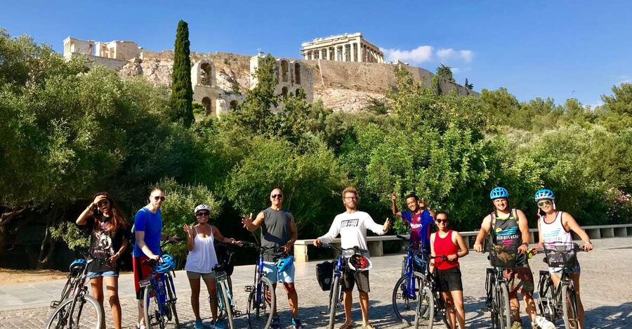 Athens: City Bike tour with Acropolis Visit Option - Monastiraki, Plaka, and a useful coffee stop