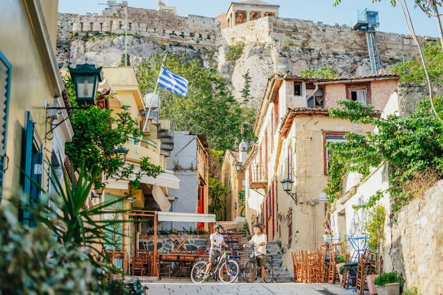 Athens: City Electric Bike Tour with Acropolis Visit Option - What the optional Acropolis visit adds