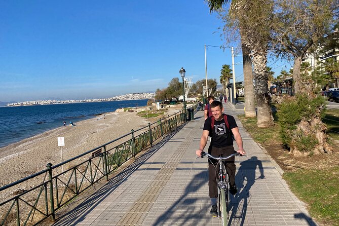 Athens Coastal Bike tour and Swimming Adventure - The return ride along the coast
