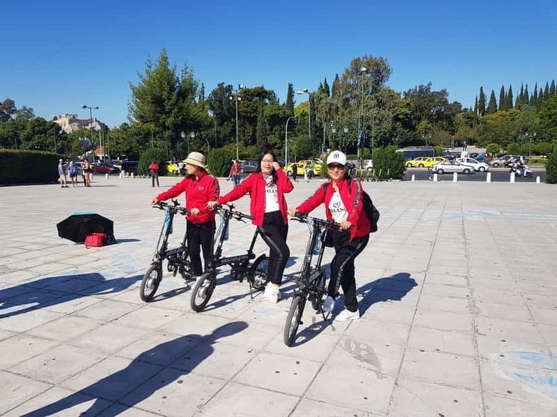 Athens: Discover the City Electric Bike Tour - Olympian Zeus and the Acropolis from street level