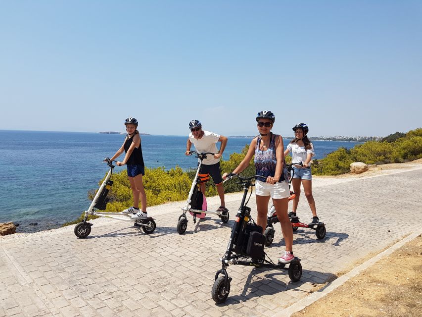 Athens Riviera Trikke Bike Tour & Vouliagmeni Lake - Following the coast toward Kavouri Beach