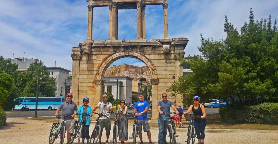Athens: Sunset Bike Tour - Philopappou Hill gives you the first big view