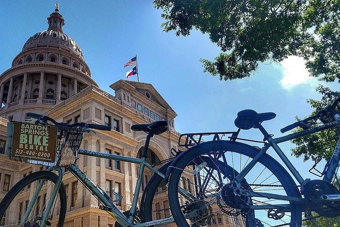 Austin in a Nutshell Bike Tour with a Local Guide - Turning north toward the Texas State Capitol