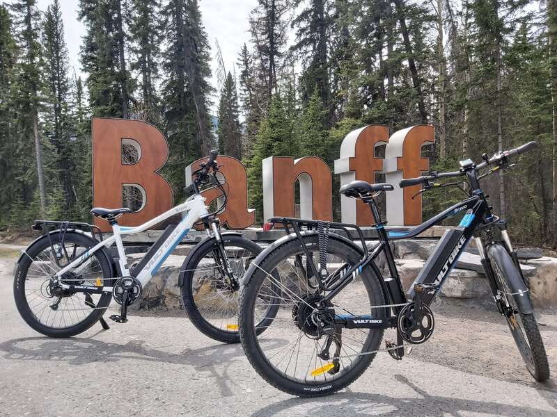 Banff Townsite: E-Bike Explorer - Bow Falls brings the first big reward