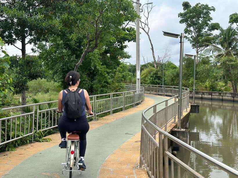 Bangkok: Bang Kachao Green Lung Bike Tour - Sri Nakorn Khuen Khan Park and the best photo stop