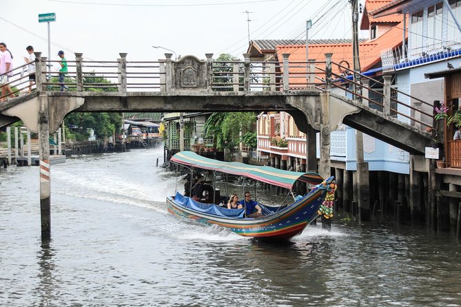 Bangkok Canal Tour by Boat and Bike - The canal boat and Chao Phraya views
