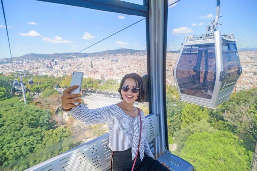 Barcelona: E-Bike Tour with Montjuic Cable Car & Boat Ride - Cycling Through the Olympic Ring