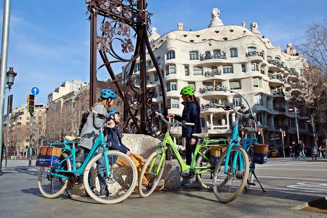 Barcelona Gaudi Guided Small Group E Bike Tour - Mercat del Born and Santa Maria del Mar
