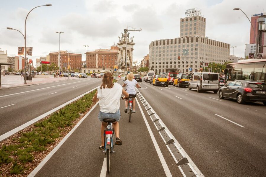Barcelona Montjuic Three-Hour Bike Tour - The Olympic ring, Palau Sant Jordi, and stadium