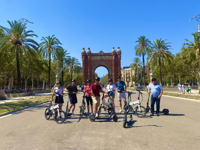 Barcelona: Sagrada Familia Electric Scooter or Bike Tour - Choosing between a bicycle, e-bike, and e-scooter
