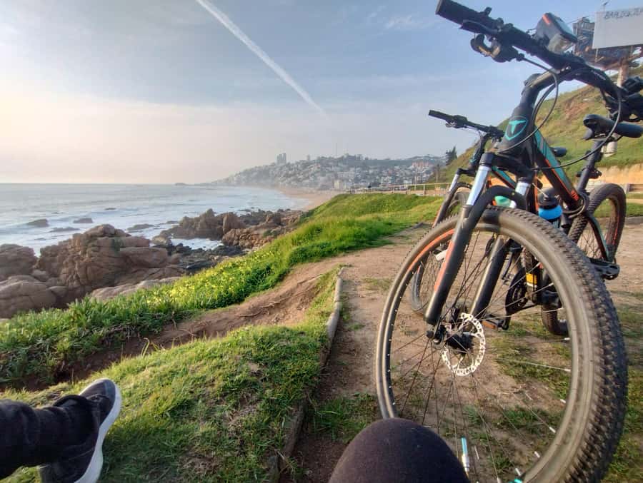 Bike ride along the coast of Viña del Mar or Valparaíso, you choose! - English guidance and local conversation