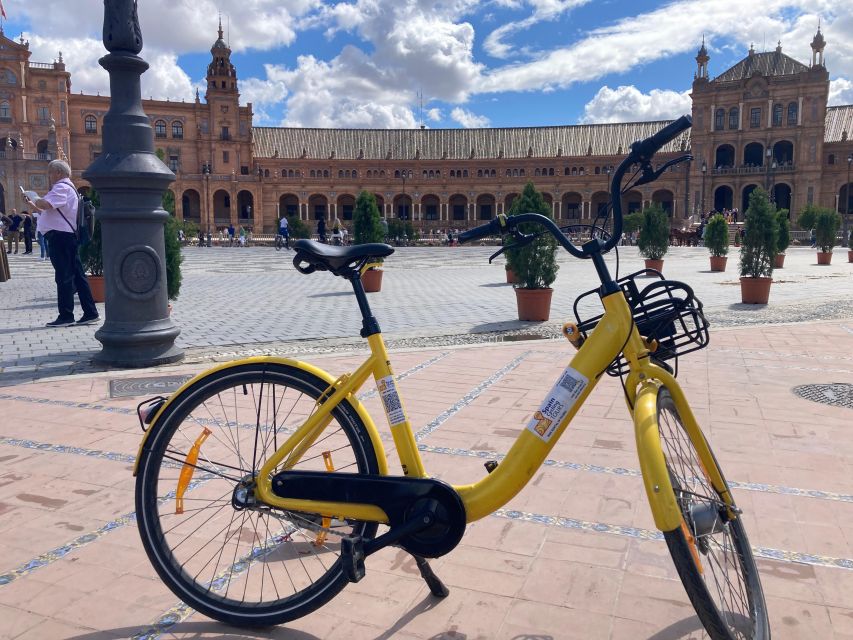 Bike Tour in Seville - Plaza de España and the grand scale of Seville