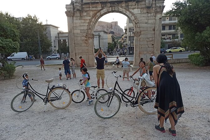Bike tour ! It’s Ride through Athens' Local Treasures - Hadrian’s Arch and the Panathenaic Stadium