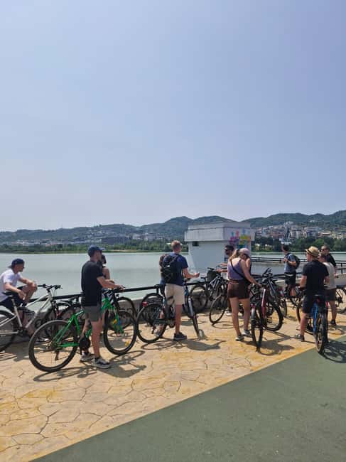 Bike Tour Tirana Highlights - Mother Teresa Square and the city’s wider scale