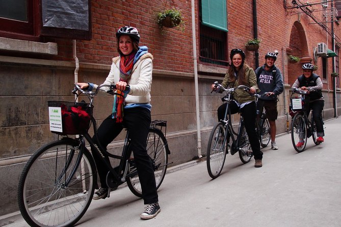 Biking Real Shanghai& Enjoy Local Food - The French Concession: trees, shops, and ordinary streets
