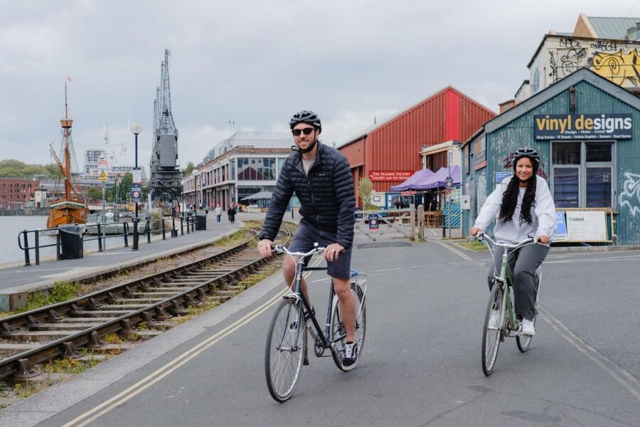 Bristol: The Best Of Bristol, Guided Bike Tour - Queen Square and the route toward the water