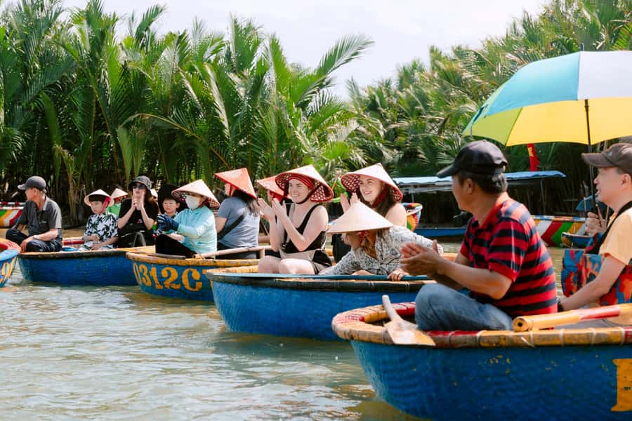 BUFFALO RIDING -BASKET BOAT & BIKE TOUR-HOI AN - Rice paddies, herb gardens, and everyday farm work