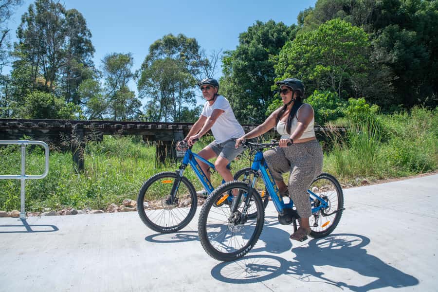 Byron Bay: Northern Rivers Rail Trail E-Bike Hire & Shuttle - From Byron Bay to the Murwillumbah trailhead
