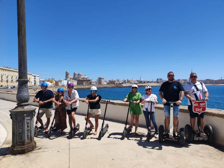 Cadiz: 1.45H Guided Segway/eScooters/EBikes for Big Groups - Riding through Cádiz’s small streets