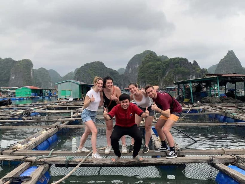 CAT BA: LAN HA & HALONG BAY – KAYAK, BIKE, LUNCH, SNORKEL - Vietnamese seafood lunch on the boat