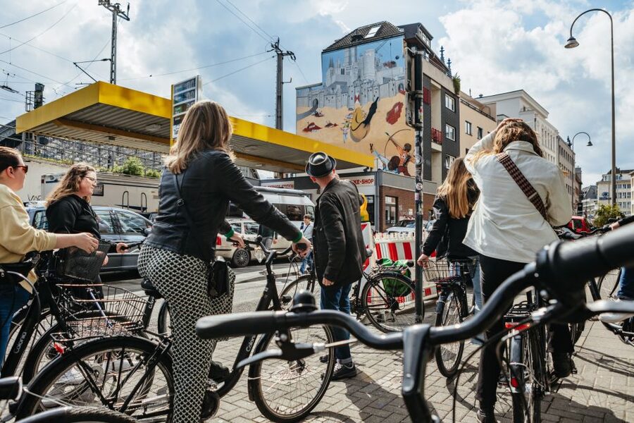 Cologne: Ehrenfeld Street Art Bike Tour - Eigelsteintor begins the three-hour ride