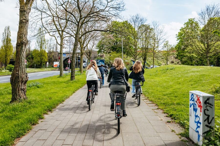 Cologne: Ehrenfeld Street Art Bike Tour - The Belgian Quarter puts the art in a social setting