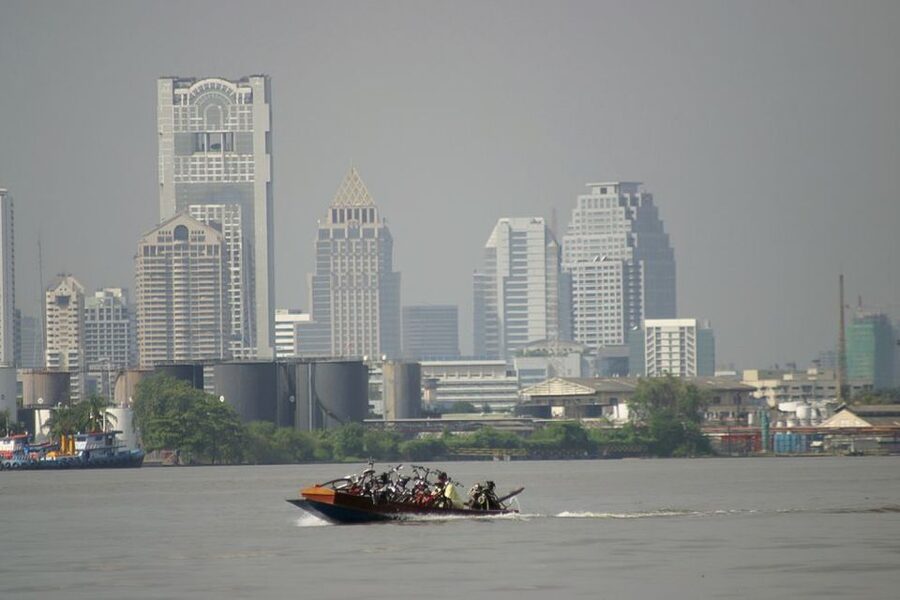Colors Of Bangkok: 4-Hour Small Group Bike Tour - Leaving Bangkok by ferry