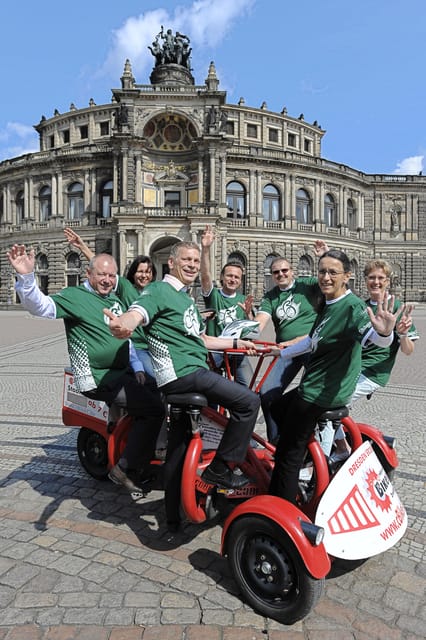 Dresden Bike Tour with Wine Tasting - What the shared bike feels like in practice