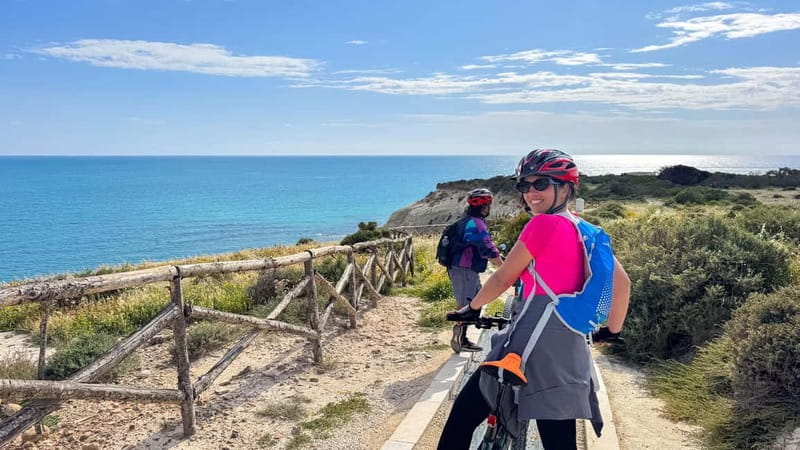E-Bike: Adventure to the Scala dei Turchi, Sicilian Villages, and a food experience - Seasonal snorkeling and swimming