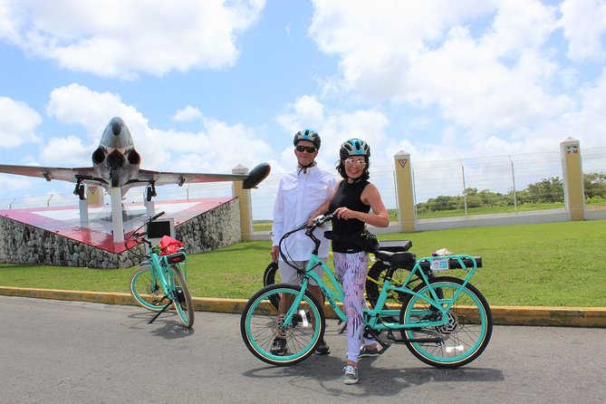 E-Bike City Tour though Cozumel & Taco Tasting Tour - Monuments, aircraft, and the black coral stop