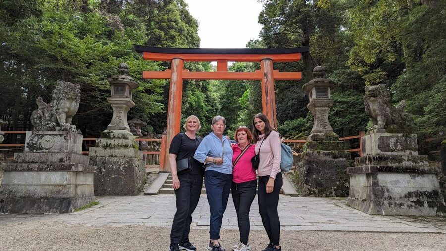 E-Bike Nara Highlights - Todaiji, Knives, Deer, Shrine - Nandaimon Gate, the dramatic entrance to Todaiji