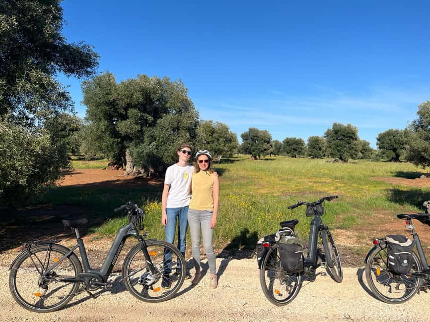 E-bike tour from Monopoli to the rocky village of St. Andrew - Olive groves and the working countryside