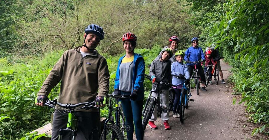 Edinburgh: Cycle Tour to the Coast (family friendly) - Holyrood Park and the view toward Edinburgh