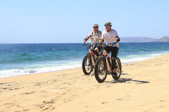 Electric Bike and Beach Camel Ride with Mexican Buffet Lunch - Getting Set Up at Tierra Sagrada