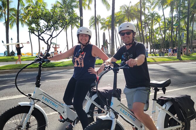 Electric Bike Ride & Diamond Head Hike Tour - Beach parks, surf, and the ride toward the crater