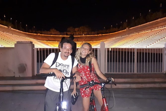Electric Bike Tour of Athens by Night - Seeing the Panathenaic Stadium from outside